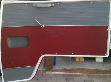 Preview: VW Bus T1 Samba Mango Türverkleidung Seitenverkleidung Trennwandverkleidung Kick Panels